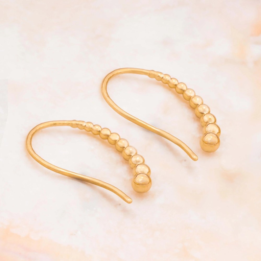 gold hoop earrings