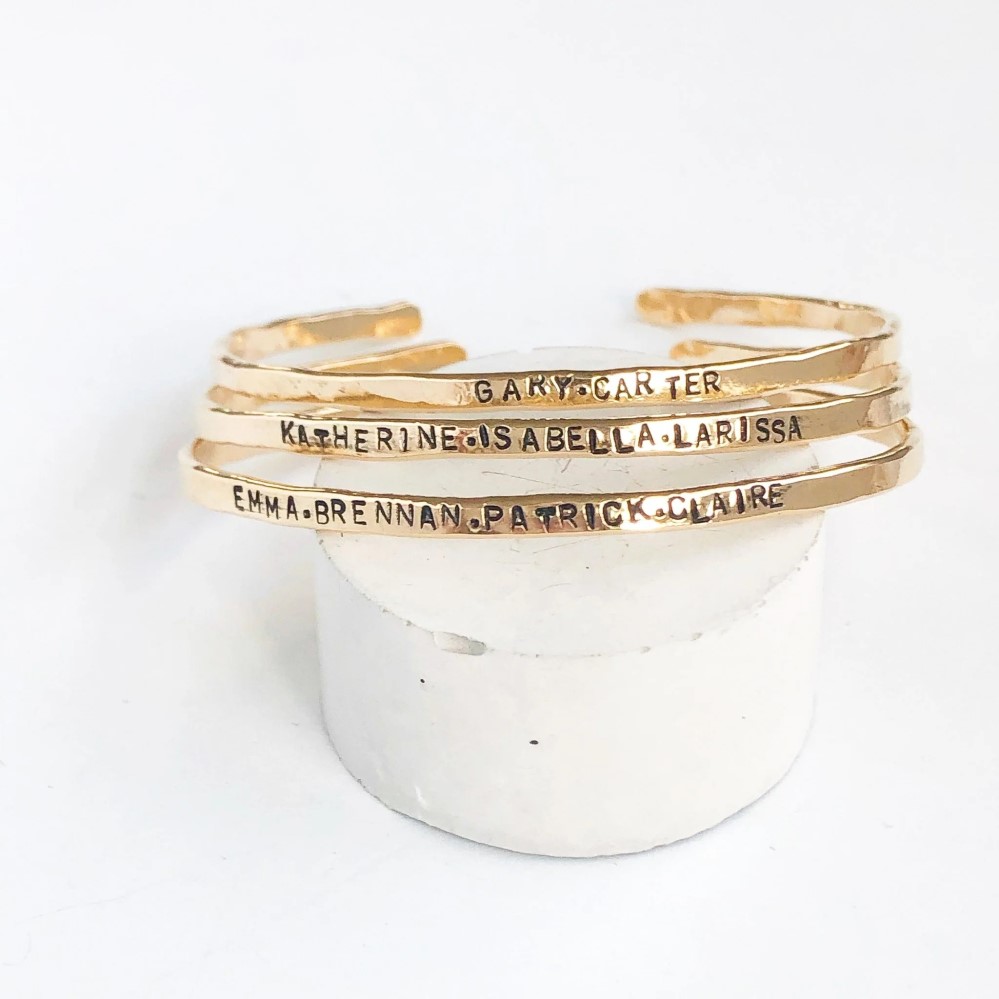 engraved bangle bracelets