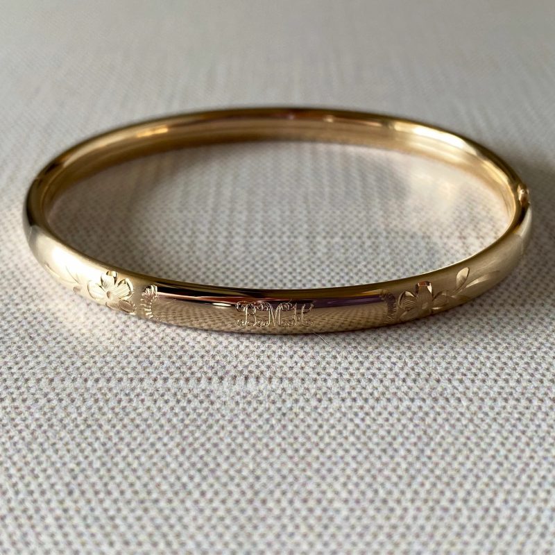 engraved bangle bracelets