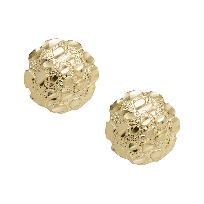 gold nugget earrings