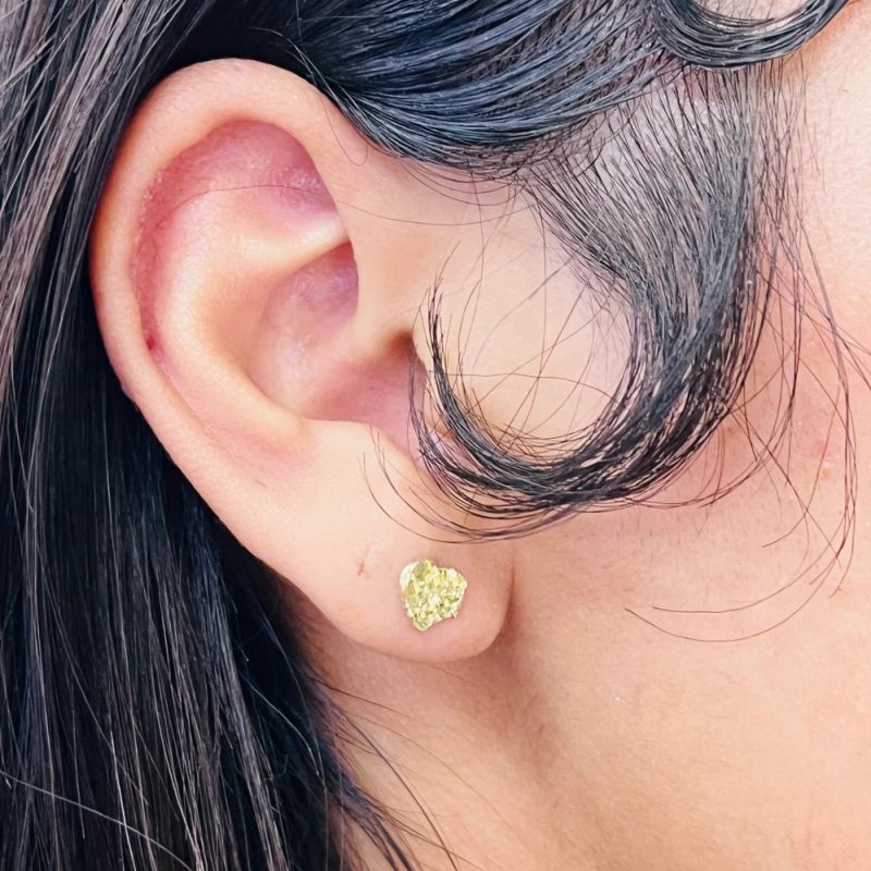 gold nugget earrings