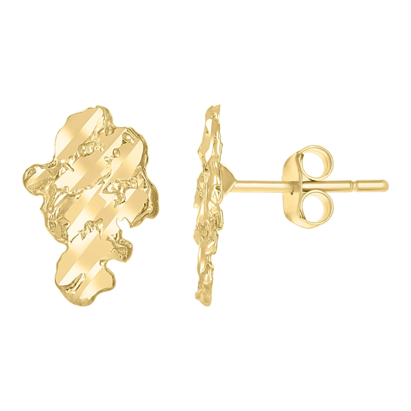 gold nugget earrings