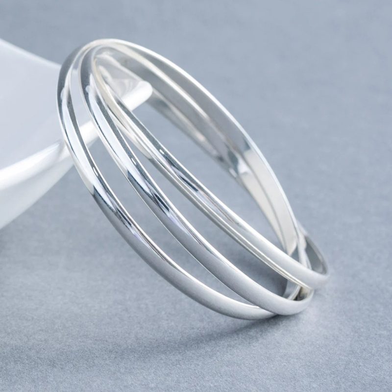 solid silver bangle