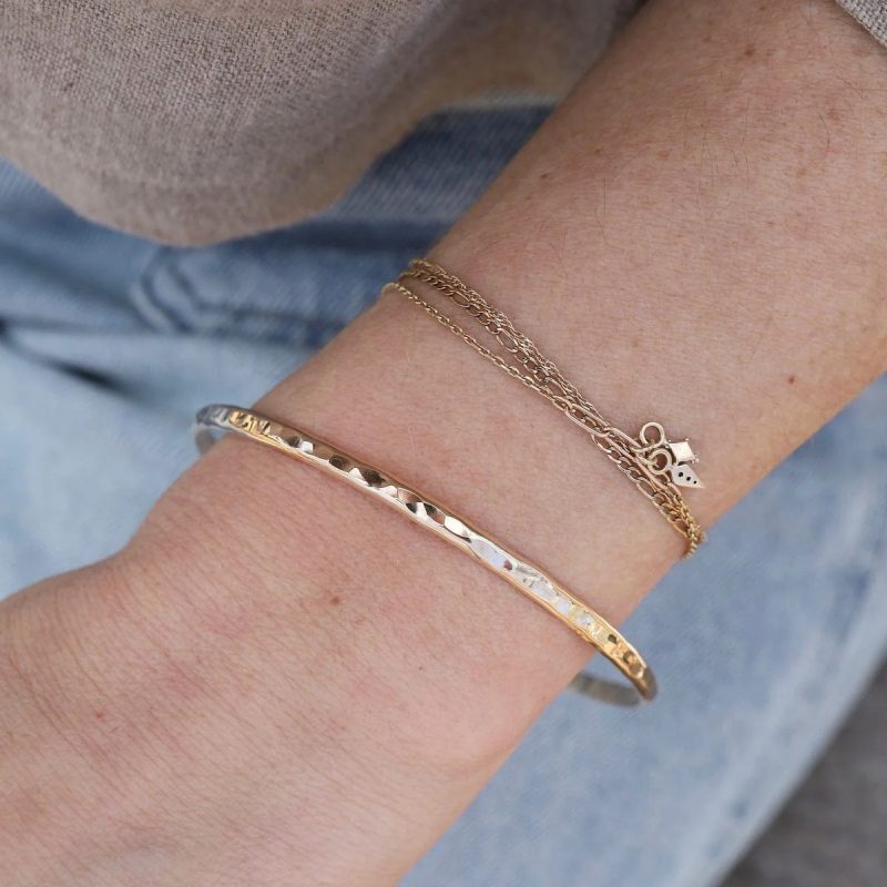 gold filled bangle bracelet