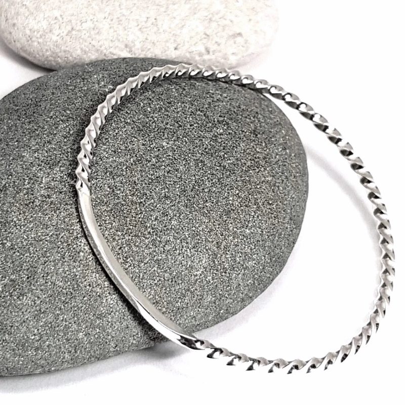 solid silver bangle