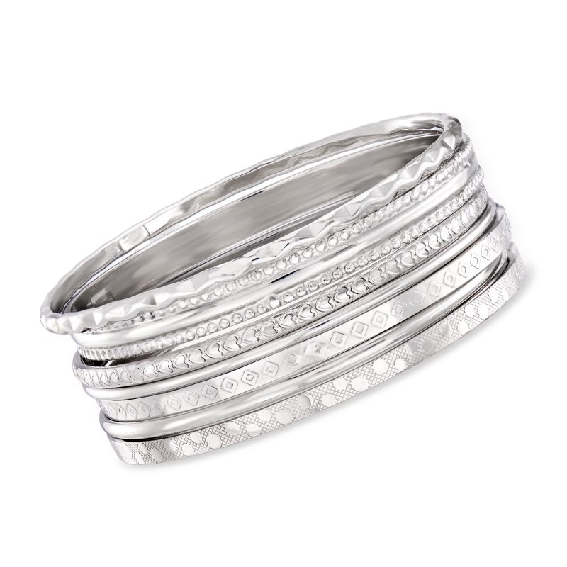sterling silver bangle bracelet sets