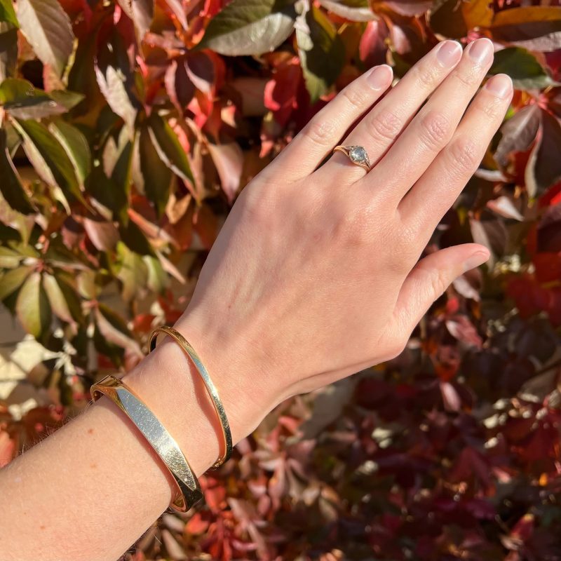 vintage 14k gold bangle bracelets