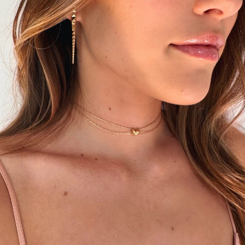 gold chain choker