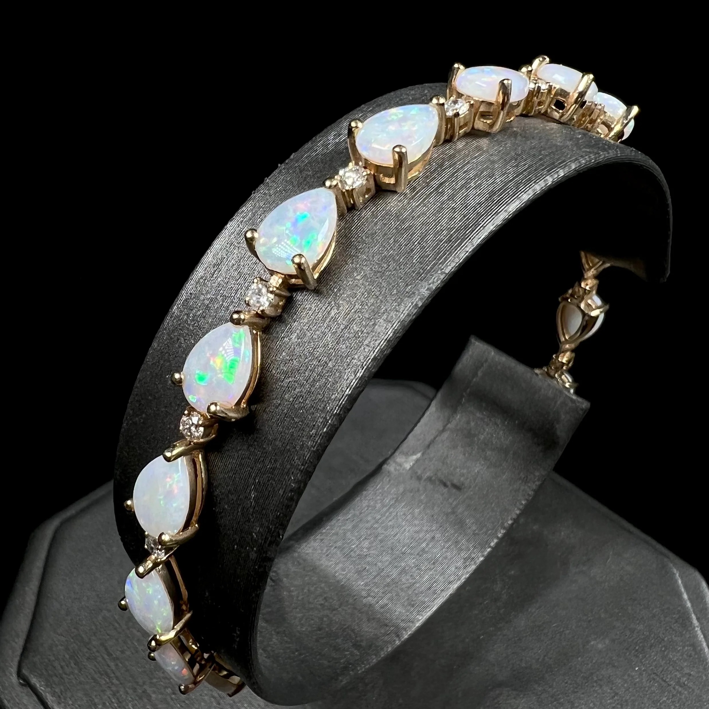 opal bangle bracelet