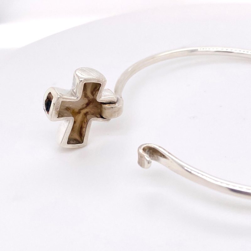 cross bangle bracelet