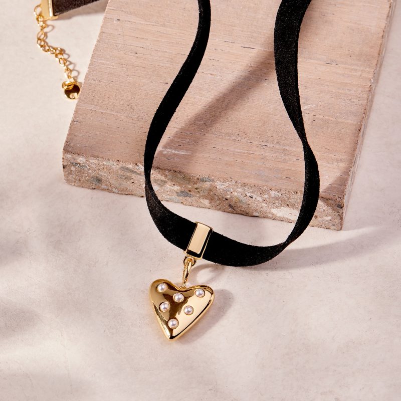 heart chain choker