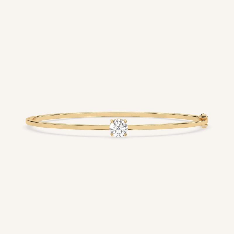 gold bangle bracelet with diamonds