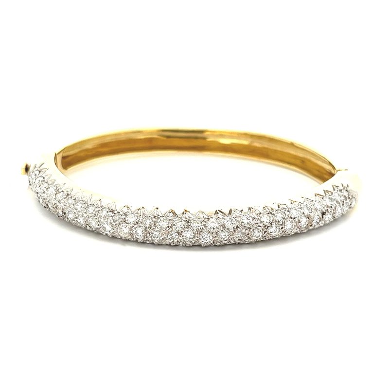 diamond bangle gold