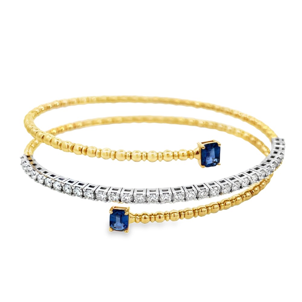 sapphire bangle bracelet