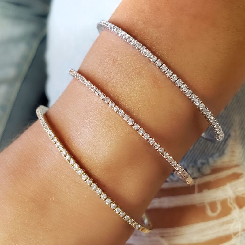 diamond bangle gold