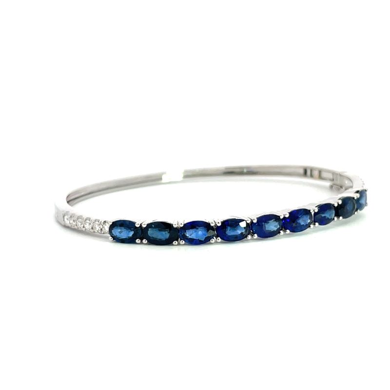 sapphire bangle bracelet