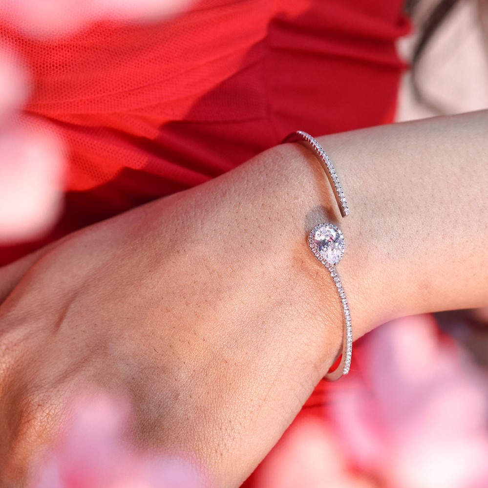 cz bangle bracelet