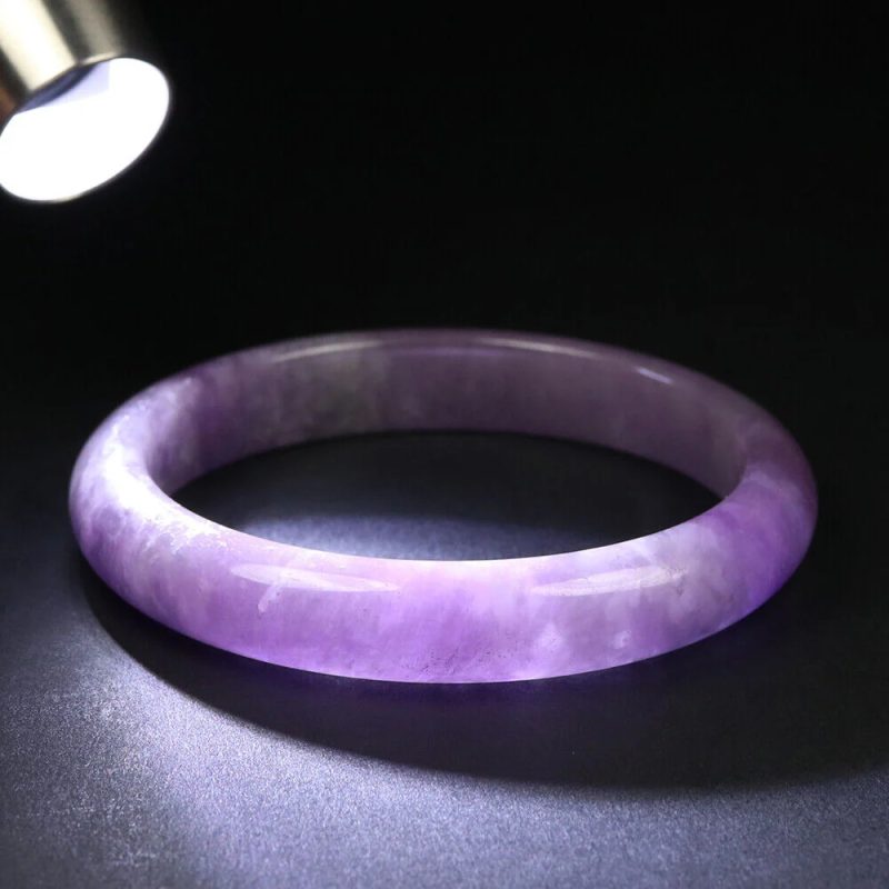 purple jade bangle