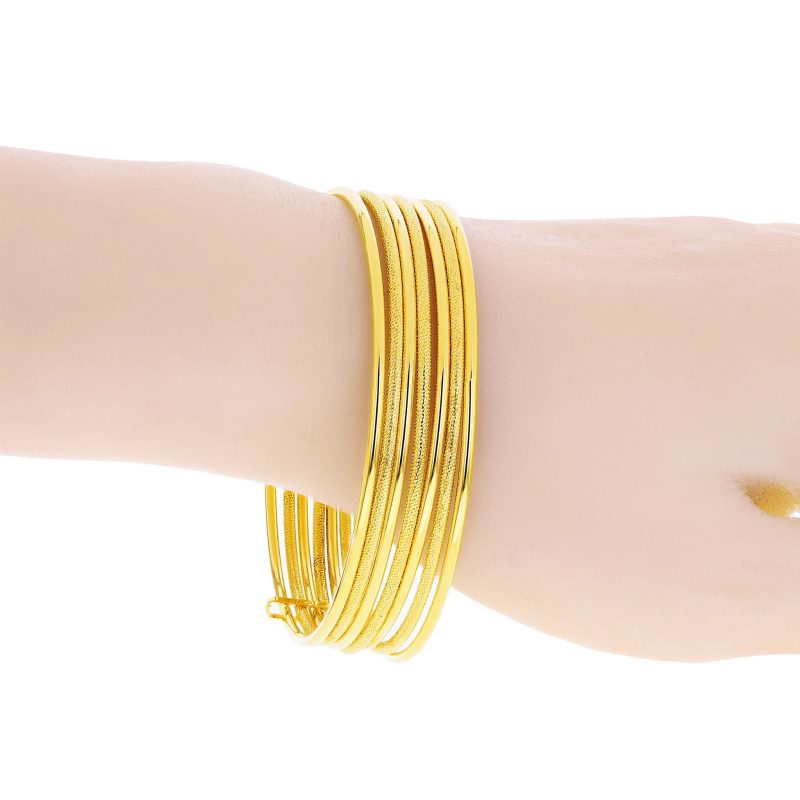 14k solid gold bangle