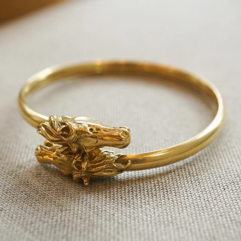vintage 14k gold bangle bracelets