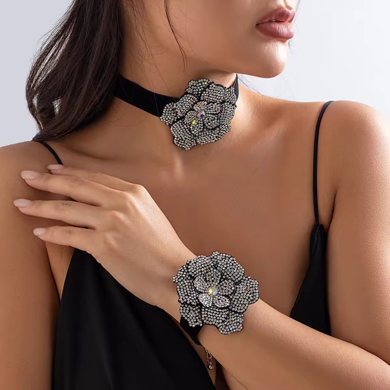rhinestone choker