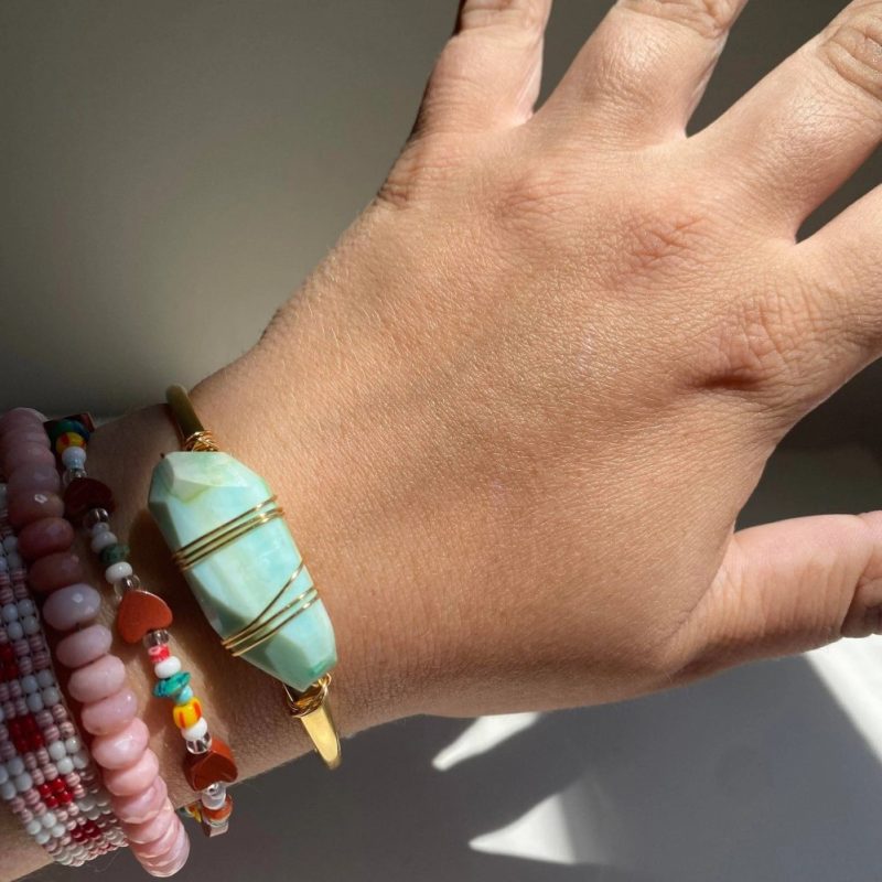 opal bangle bracelet