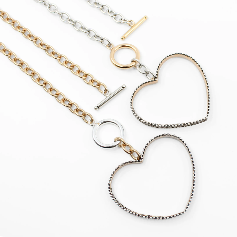 heart chain choker