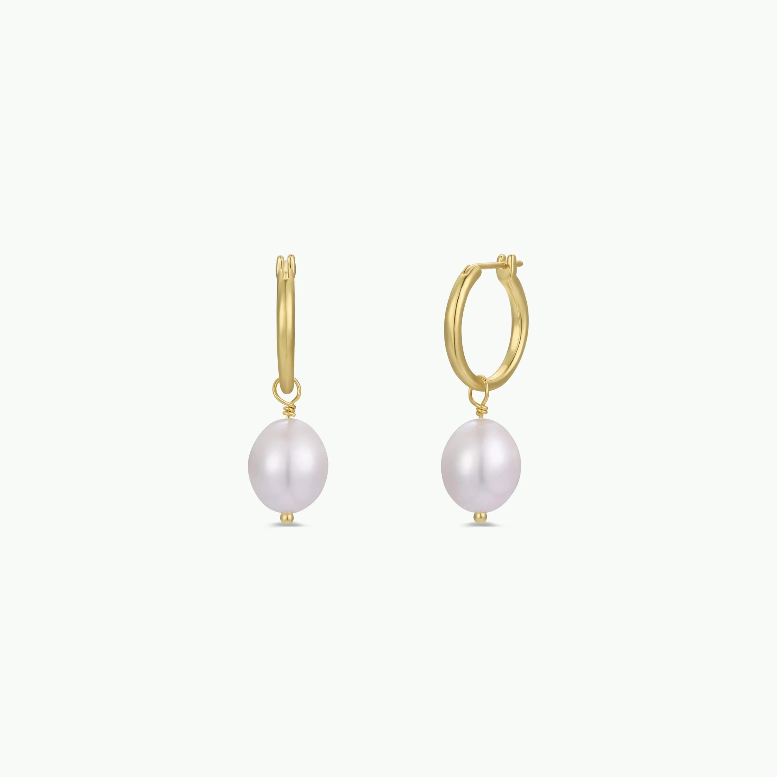 pearl drop earrings