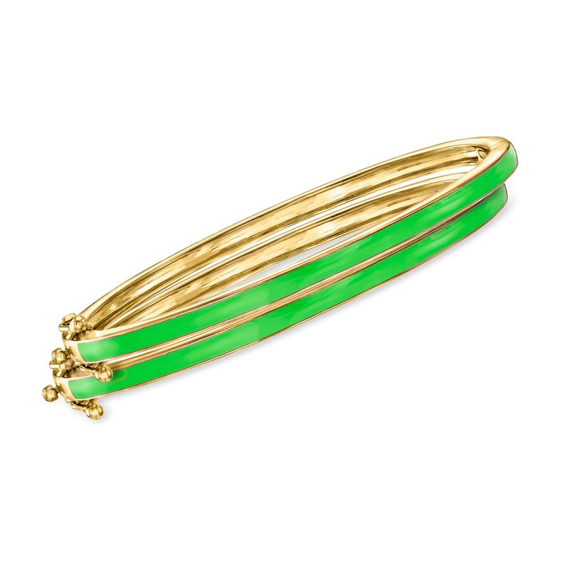 enamel bangle bracelet