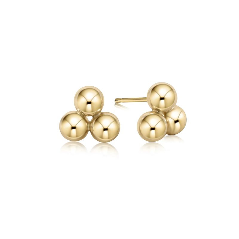 gold stud earrings