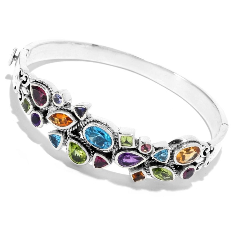 gemstone bangle bracelet
