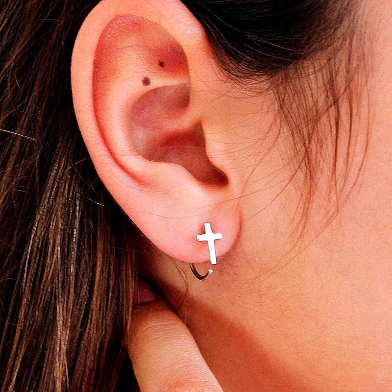 cross earrings