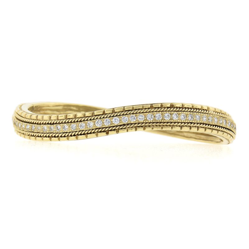 gold bangle bracelet 18k