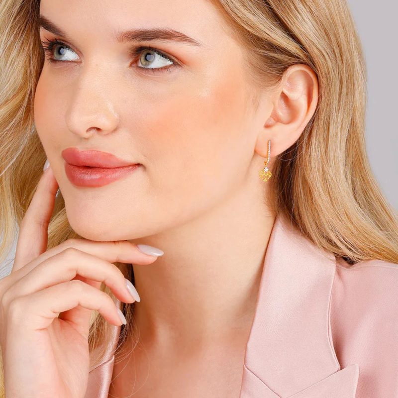 gold earrings for women