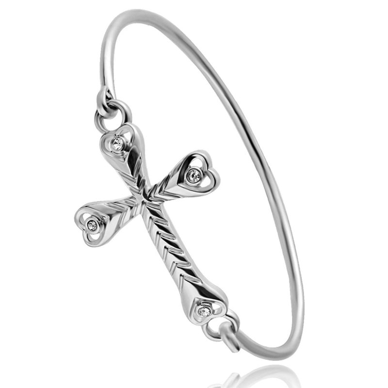 cross bangle bracelet