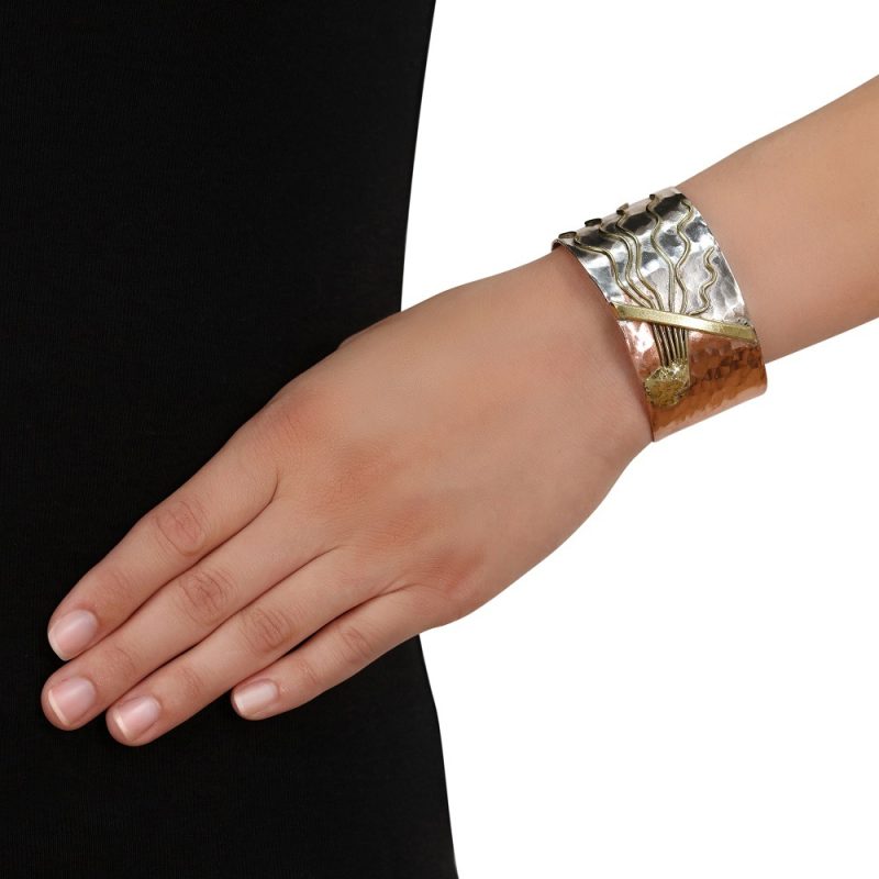mixed metal bangle