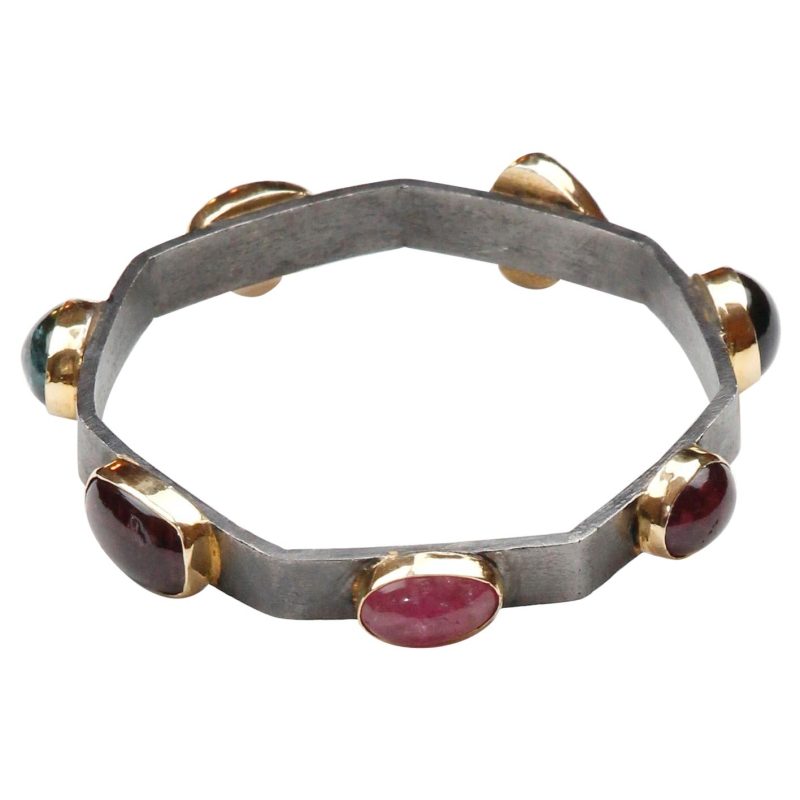 mixed metal bangle