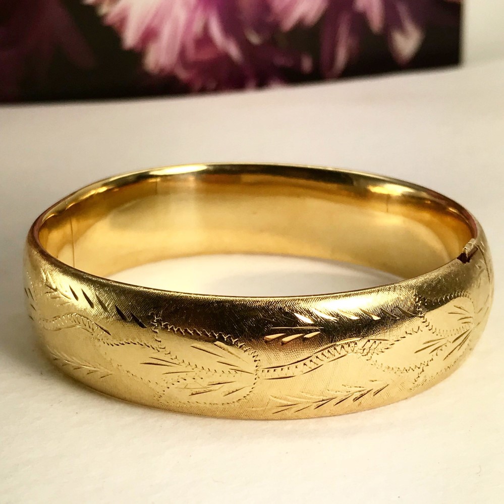 engraved bangle bracelet