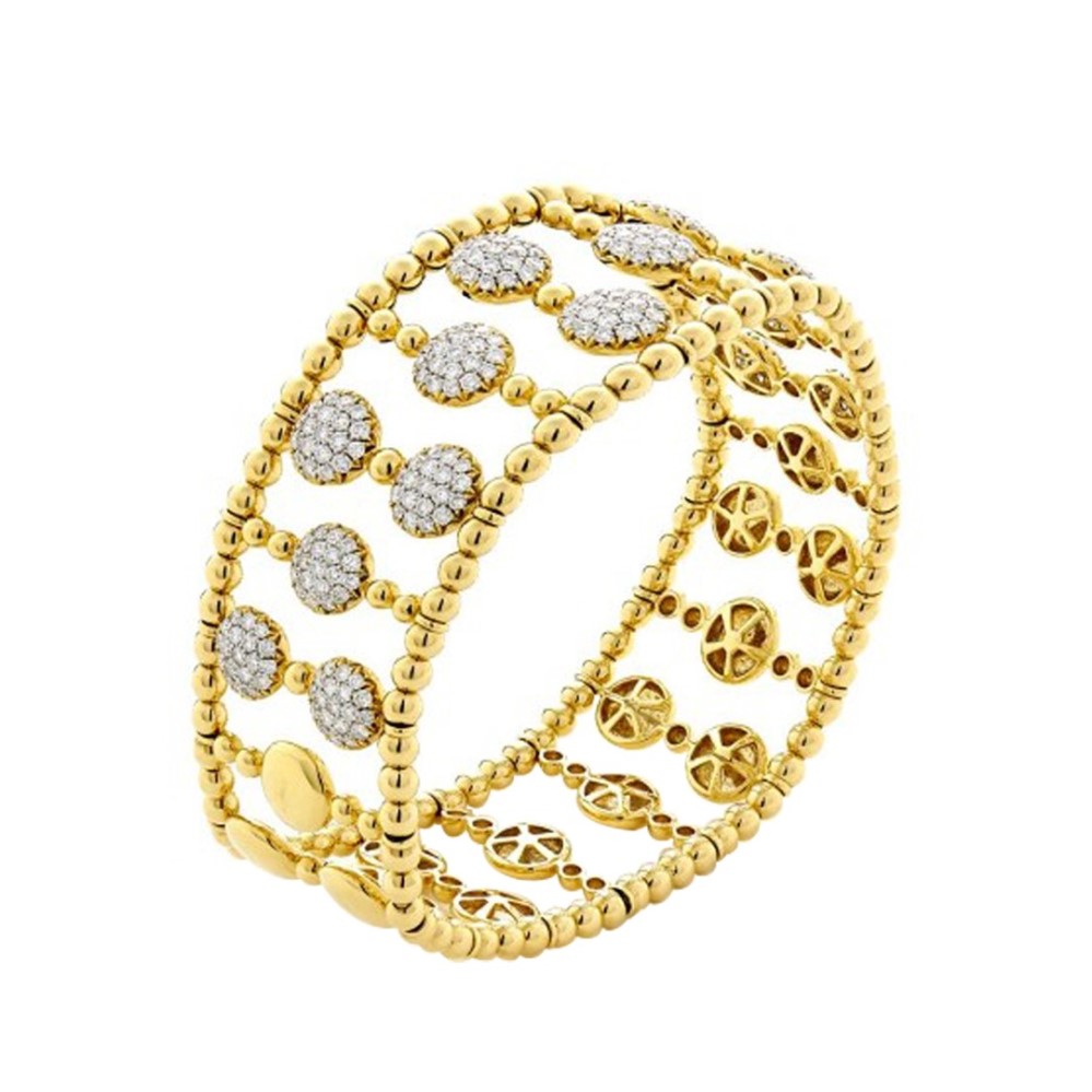 gold diamond bangle
