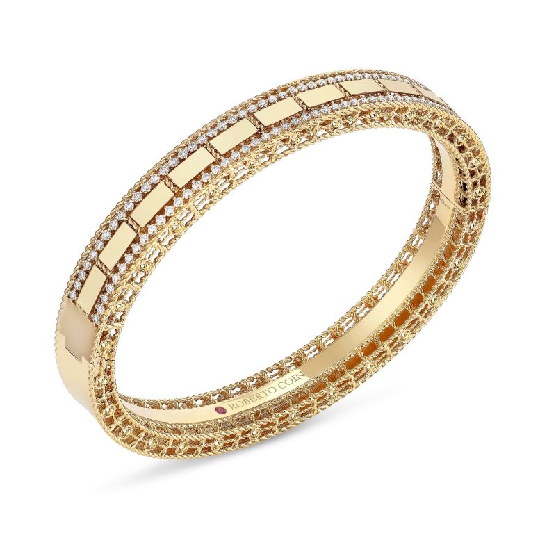 gold diamond bangle