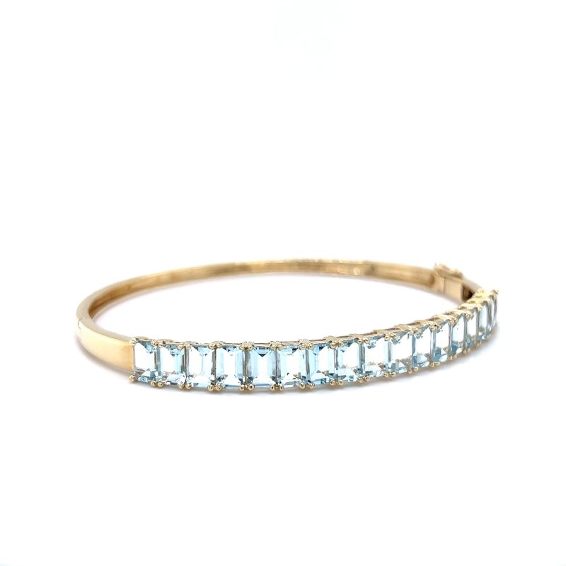 aquamarine bangle