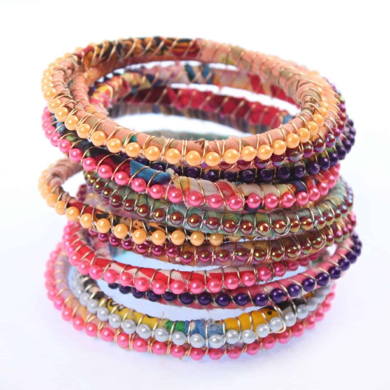 beaded bangle bracelets