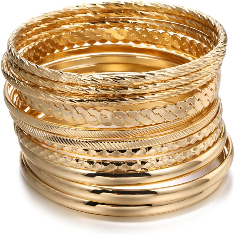 real gold bangle bracelets