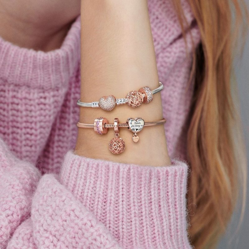 pandora rose gold bangle