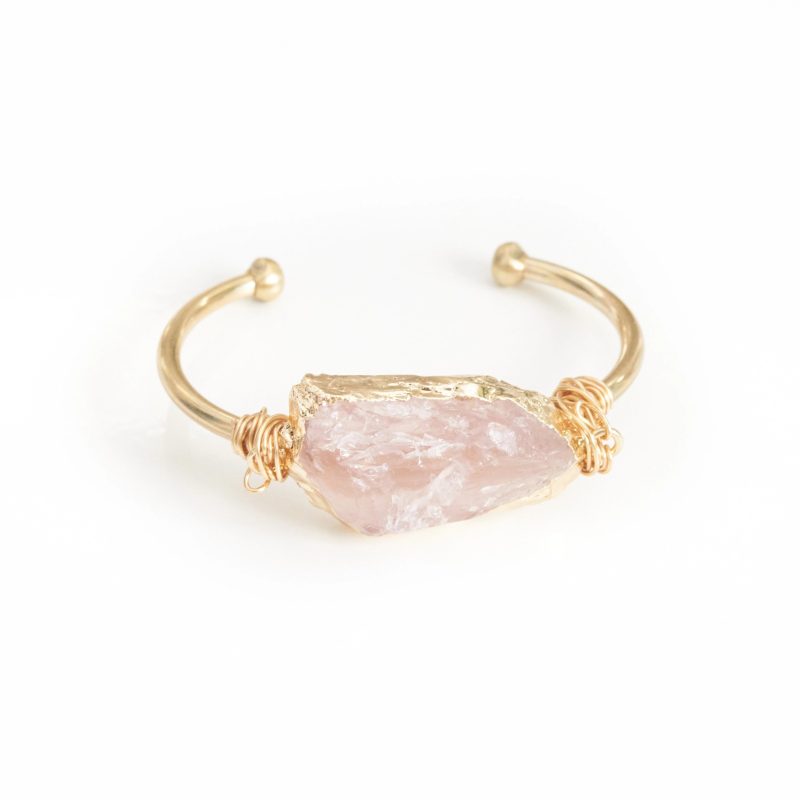 rose quartz bangle