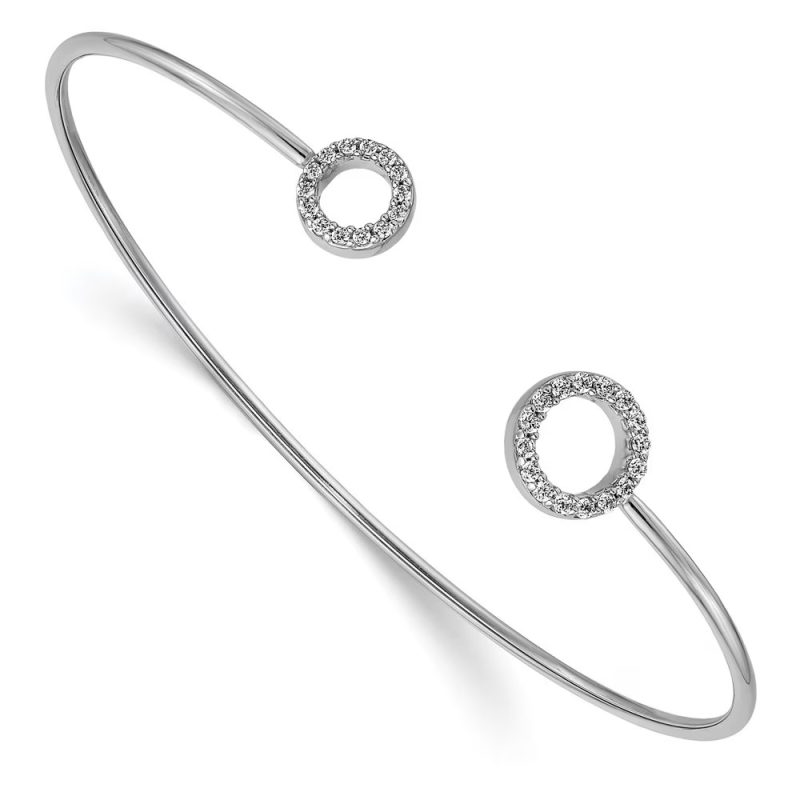 lab diamond bangle