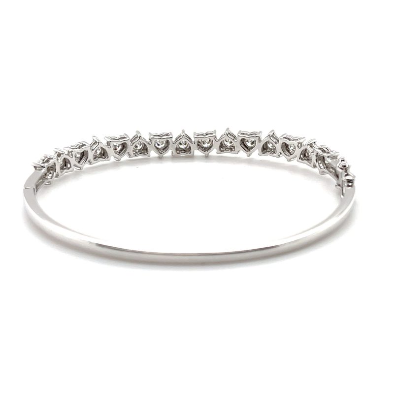 white gold diamond bangle