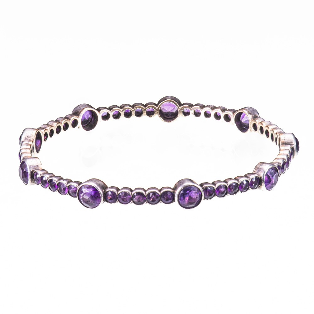 amethyst bangle bracelet