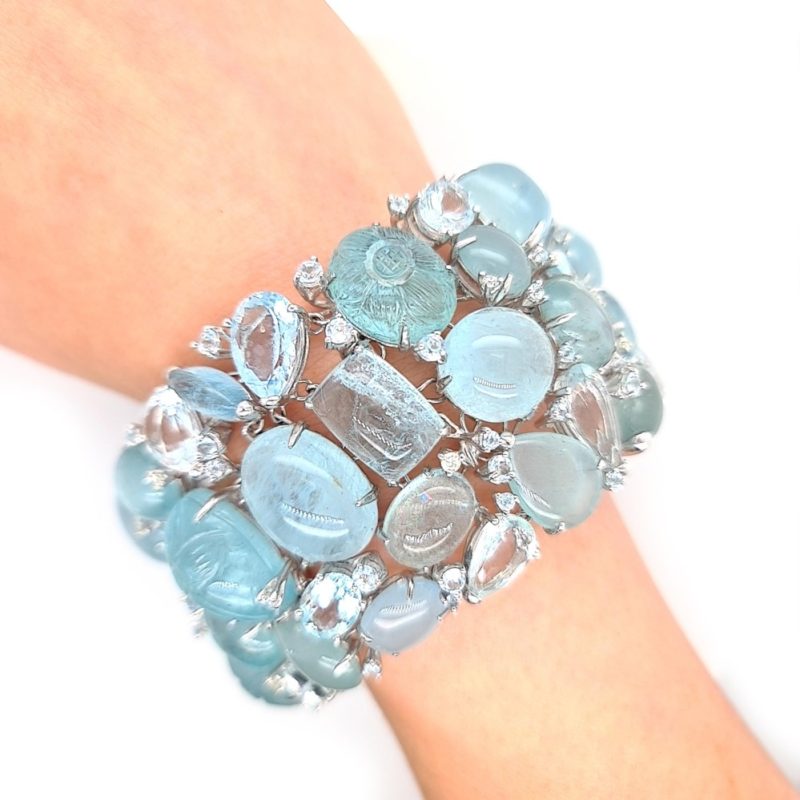 aquamarine bangle