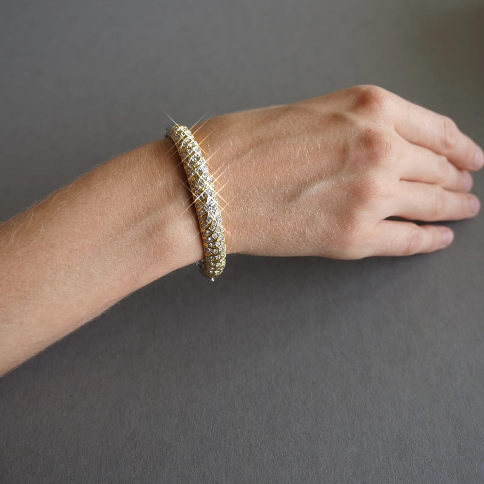 crystal bangle bracelet